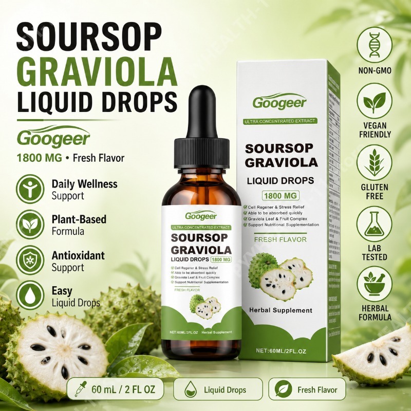 Herbal Wellness Drops - Krople z liści i owoców gravioly
