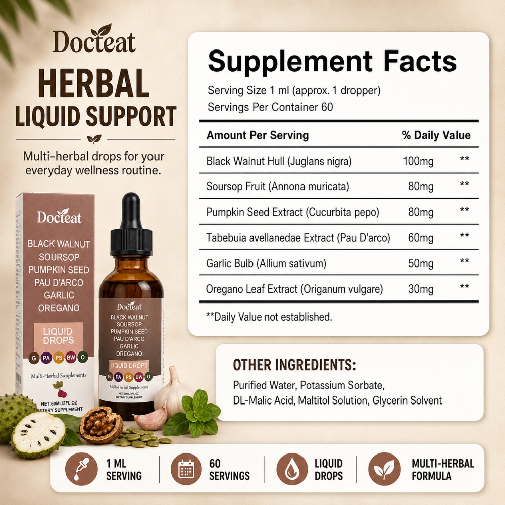 Docteat Czarny Orzech Włoski,  – Herbal Wellness Drops recenzja i cena