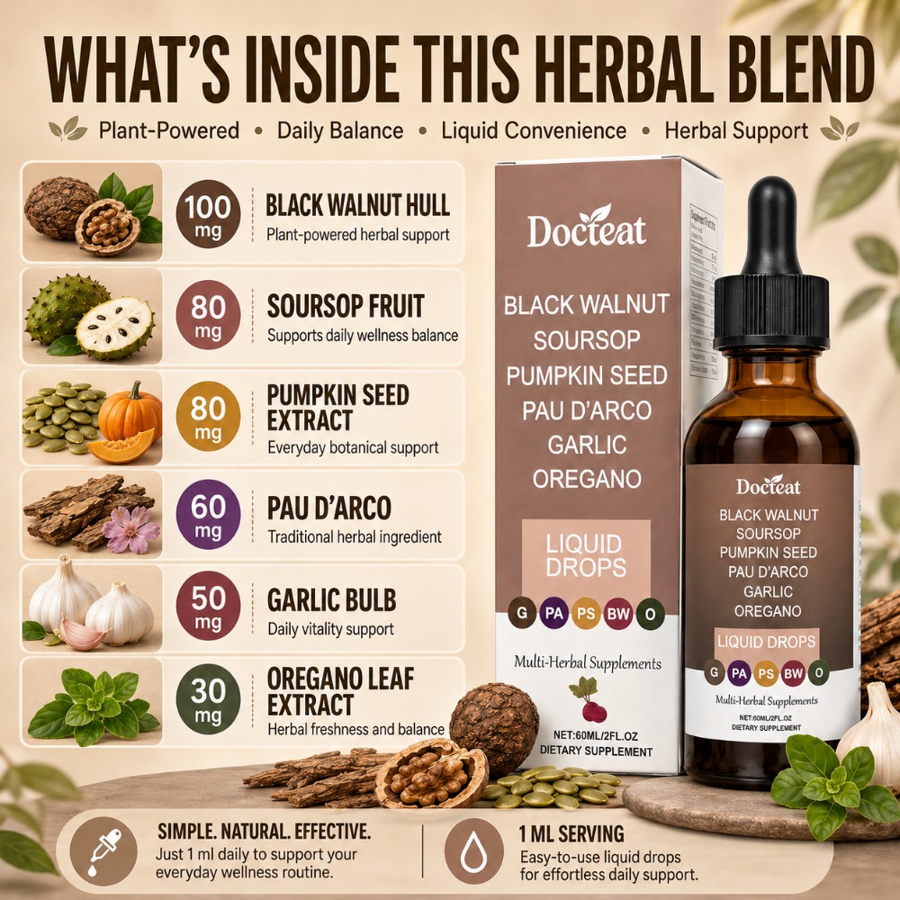 Docteat Czarny Orzech Włoski,  – Herbal Wellness Drops recenzja i cena